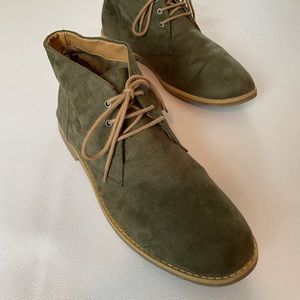Green Suede Boot